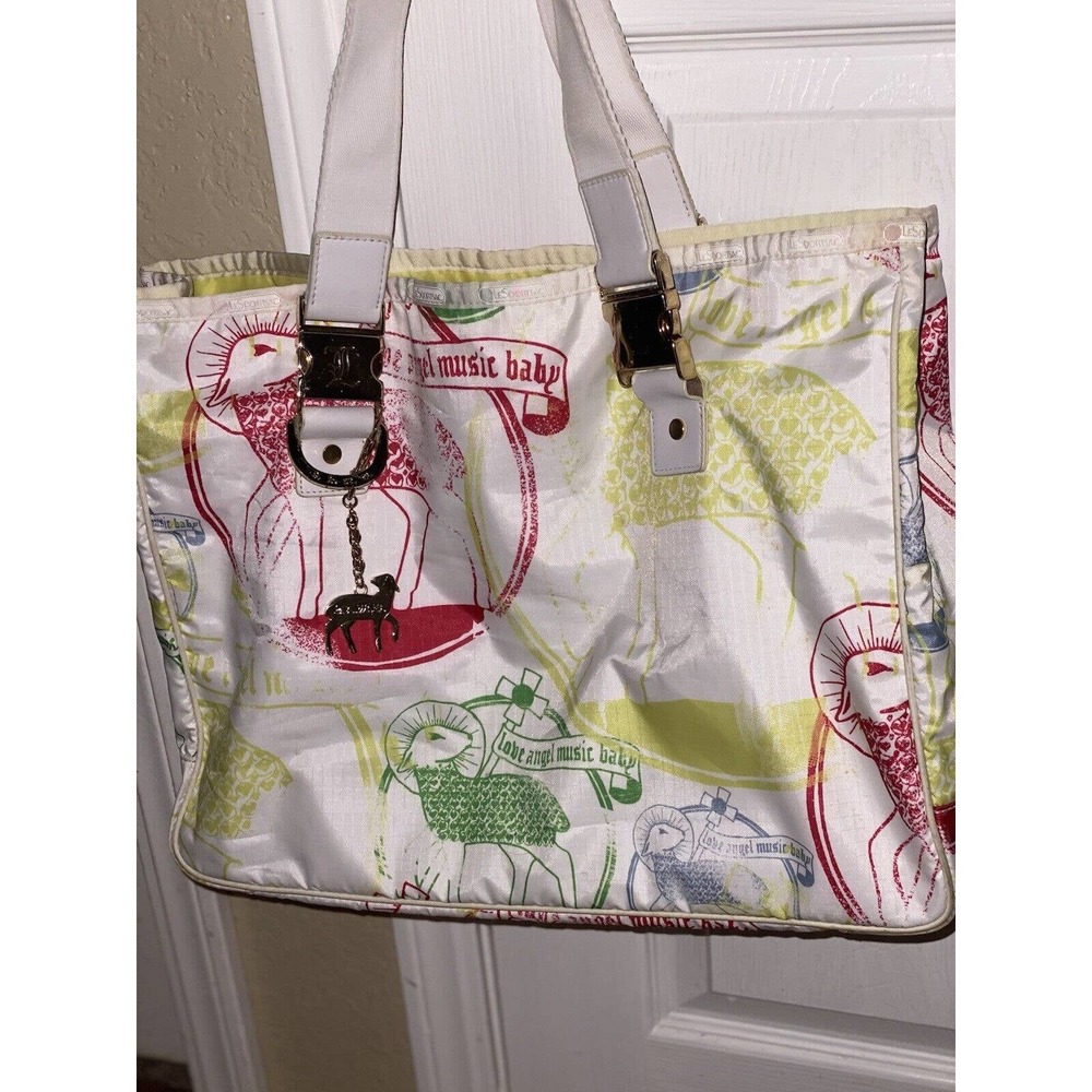 Gwen Stefani L.A.M.B. Le SportSac Preowned Large Multi Color Tattoo Tote